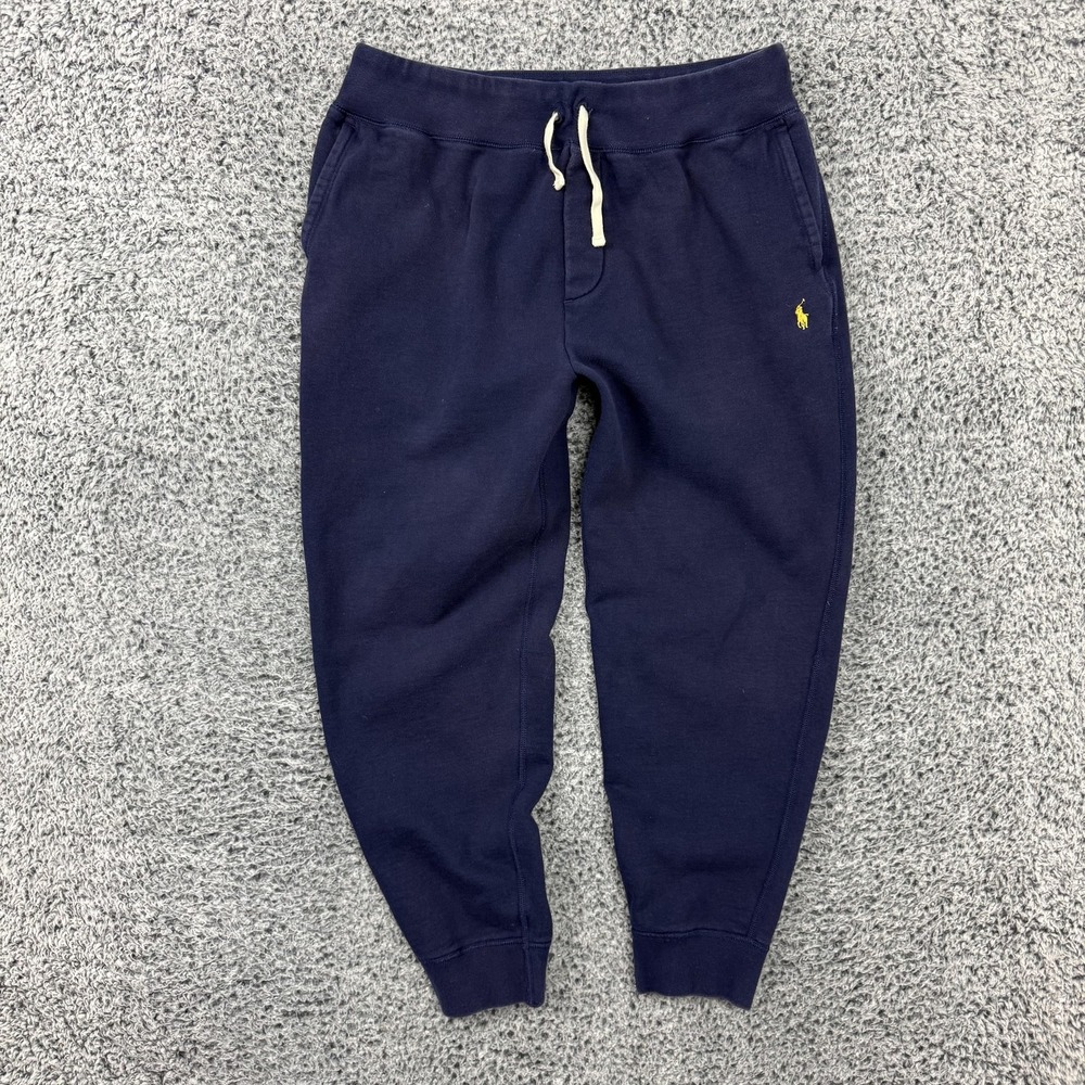 Polo Ralph Lauren Pants Mens XL Blue Fleece Sweatpants Joggers Pony Logo